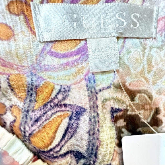 Guess Pastel Patterned Long Sleeve Dress - Picture 11 of 11
